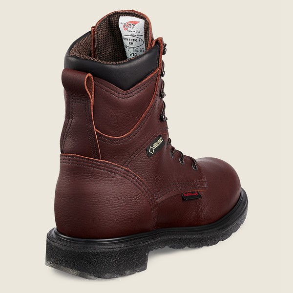 Work Støvler Herre - Red Wing Supersole® 2.0 - 8-Inch Waterproof Soft Toe - Bordeaux - MPJLHS-438